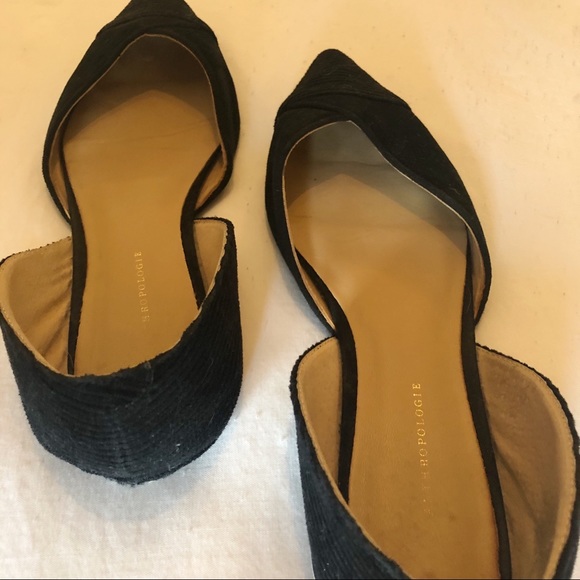 Anthropologie D’Orsay Black Pointed Flats - Picture 7 of 8
